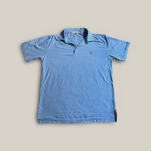 Bald Head Blues Golf Polo Shirt Mens XL Short Sleeve Performance Stretch Blue‎